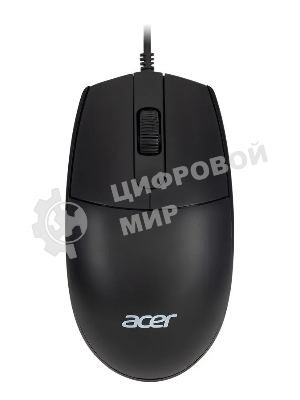 Комплект клавиатура+мышь Acer OMW141 проводной, USB, 1200 DPI, чёрный