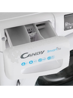 Стиральная машина Candy Smart Pro CSO34 106T1/2-07 белый, загрузка фронтальная 6 кг, 1000 об/мин., класс: А