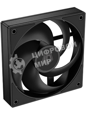 Вентилятор для корпуса ID-Cooling AS-120-K черный, 120 мм, 2000 об/мин, 27.2 дБ, 4 pin