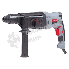 Перфоратор ПОБЕДА П-28/975Б, SDS+, 975Вт, макс. диаметр сверления 28 мм, 1200об/мин, 5300уд/мин, быстрозажимной патрон, дополнительная рукоятка, глубиномер, кейс