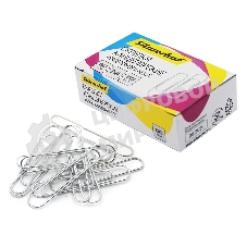 Скрепки Silwerhof никель 50мм (упаковка: 50шт) картонная коробка