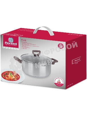 Кастрюля Rondell RDS-1323 Fest с/кр 24 см 4,8 л