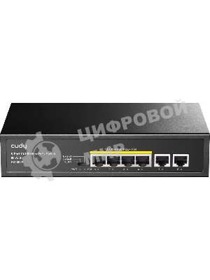 Коммутатор Cudy FS1006P (L2) 6x100Мбит/с 4PoE+ 60W неуправляемый
