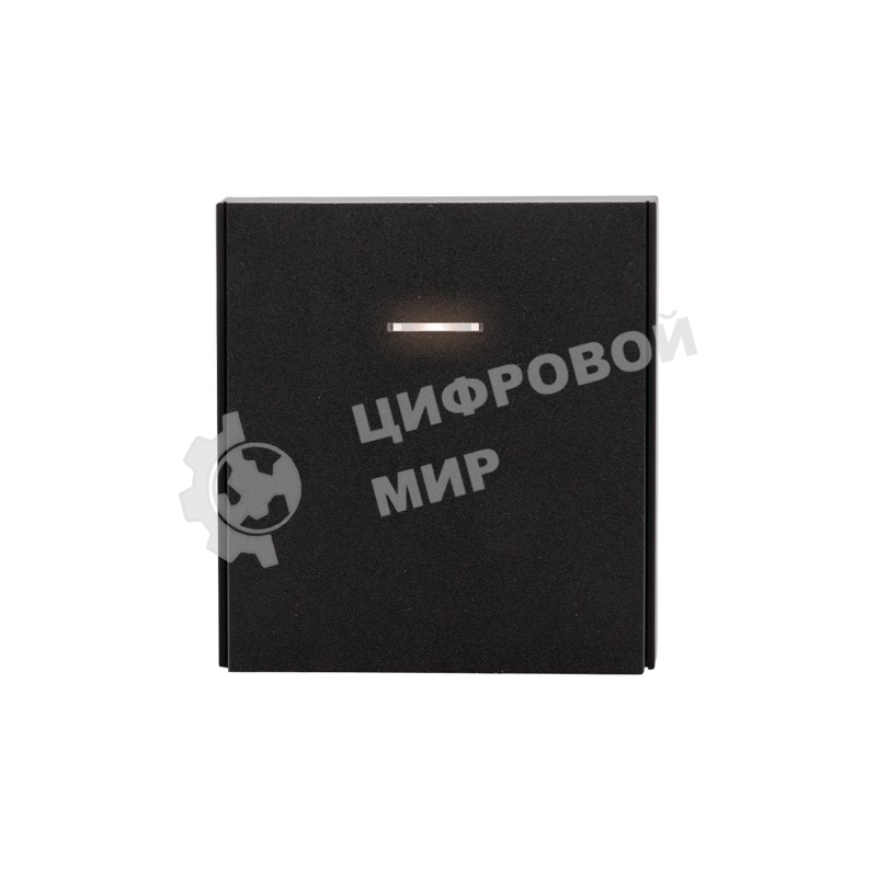 Выключатель Kranz STRONG 1 кл проходной (переключатель) с подсветкой 10А с/у антрацит