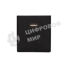 Выключатель Kranz STRONG 1 кл проходной (переключатель) с подсветкой 10А с/у антрацит