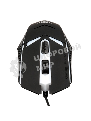 Мышь проводная Nakatomi MOG-02U черный, 1600 dpi, USB, кнопки - 5