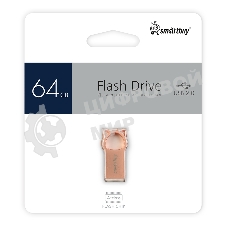 Флешка USB Smartbuy MC5 Metal Kitty (SB064GbMC5), 64Gb, USB 2.0, R/W 20/10, розовый