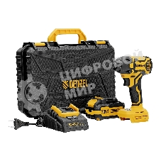 Винтоверт ударный аккумуляторный бесщет. Denzel CIDH-BL-20-270, Li-Ion, 20 В