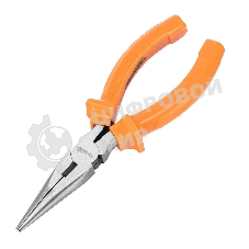 Длинногубцы Sparta Classic, 160 мм, прямые шлифованные, пластмассовые рукоятки