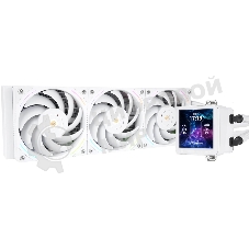 Система жидкостного охлаждения Thermalright Frozen Vision 360 V2 (360мм, LED, White, ARGB/Fans: 3x120мм, 69CFM, 27dBA, 2150RPM/Pump height 60мм, 23dBA, 3000RPM, Rad thickness 27мм/S: 1700, 1200, 1851, 115X, 2011, 2066, AM5, AM4)