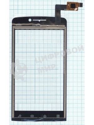 Сенсорное стекло (тачскрин) для Philips T539, черное