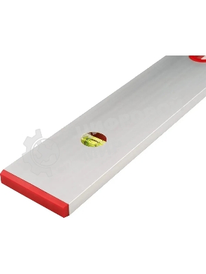 Уровень RGK U1150 пузырьковый 2глаз. магнит. серебристый/красный (752060)