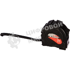 Рулетка Matrix 5мх19мм обрезиненный корпус, черный