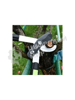 Сучкорез садовый телескопический усиленный облегченный Deli DL580423 630-870мм, макс. диаметр резки 25мм, сталь SK5, тефлоновое покрытие, прорезиненные рукоятки