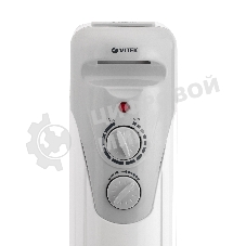 Обогреватель масляный Vitek VT-1707 W (5 секций) белый, 1000 Вт, 10 м2, термостат