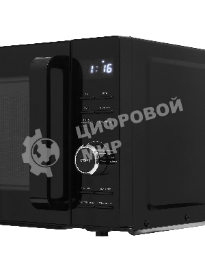 Микроволновая печь Haier HMG-DG207BA черный, 20 л, 700 Вт, переключатели - кнопки, поворотный механизм