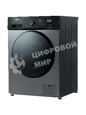 Стирально-сушильная машина Бирюса WMD-SM812/03 M металлик, загрузка фронтальная 8 кг, 1200 об/мин, класс: А+++