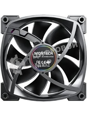 Вентилятор для корпуса Montech AX120 ARGb 120х120x25 черный 4-pin 27дБ (AX120 PWM BLACK) Ret