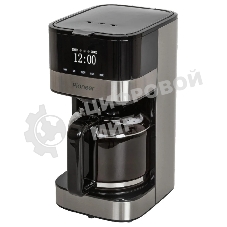 Кофеварка капельная Pioneer CM052D серебристый/черный, исп. кофе - молотый, 1.5 л, 900 Вт