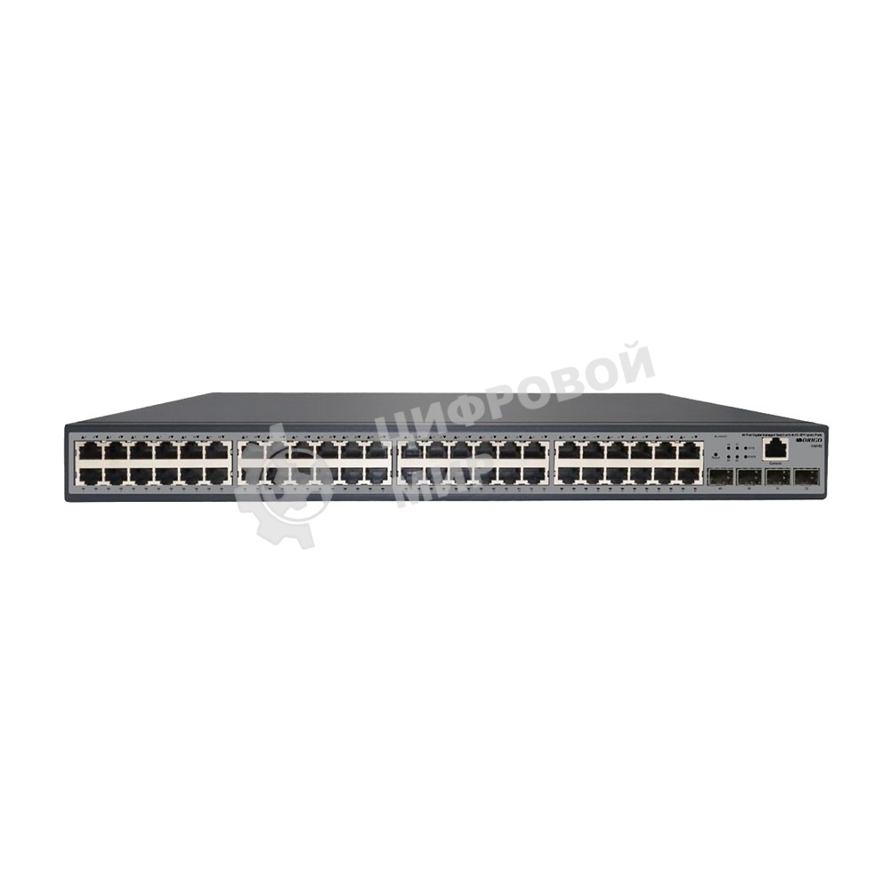 Коммутатор управляемый L2 ORIGO OS3152/A1A 48x1000Base-T, 4x1000Base-X SFP, консольный порт RJ-45, комплект для установки в 19