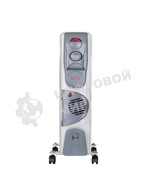 Масляный обогреватель Ресанта ОМ-9АВ (9 секций) белый, 2400 Вт, 30 м2, термостат 67/3/22