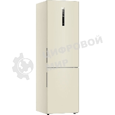 Холодильник Haier C2F637CCGU1 бежевый, двухкамерный, 278/108л, морозилка снизу, No Frost