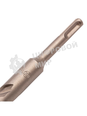 Бур по бетону Denzel двойная спираль, Cobalt W-tip, 20x460 мм, SDS PLUS