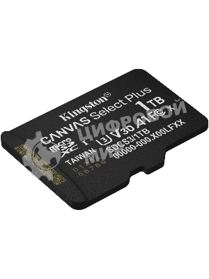 Флеш карта microSDXC 1Tb Kingston SDCS3/1TbSP Canvas Select Plus w/o adapter
