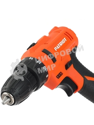 Дрель-шуруповерт Patriot BR 187UES, 18 В, 2 Ач, 25 Нм, щеточный
