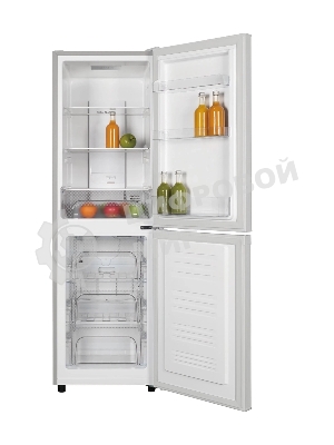 Холодильник Kraft KF-NF272X нержавеющая сталь двухкамерный 129/64л морозилка снизу, No Frost