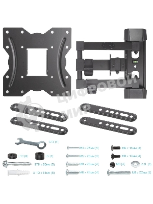 Кронштейн для телевизора Kromax GALACTIC-40 черный 22