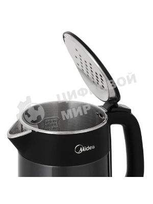 Чайник электрический Midea 1.5л, 2200 Вт, черный