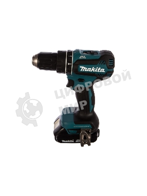Аккумуляторная дрель-шуруповерт Makita DHP485SYE б\щет, 18В, 2х1.5 А·чLi-ion, БЗП-13мм,0-500\1900об\м, 50\25Нм