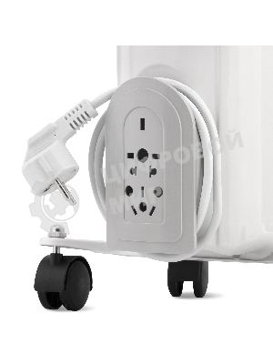 Обогреватель масляный Vitek VT-1707 W (5 секций) белый, 1000 Вт, 10 м2, термостат