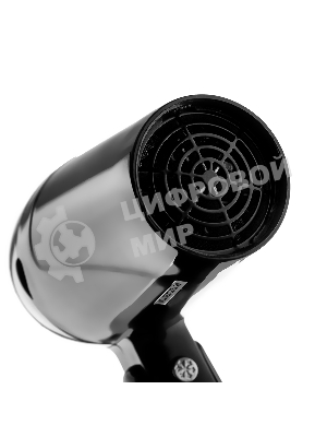 Фен BRAYER BR3024 черный/серебристый, 1600 Вт, компактный