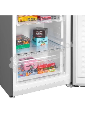 Холодильник Maunfeld MFF187NFIX10 нержавеющая сталь двухкамерный 232/98л морозилка снизу, No Frost