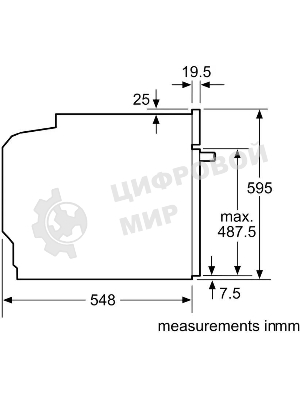 Духовой шкаф электрический Bosch HUA736EV0T белый