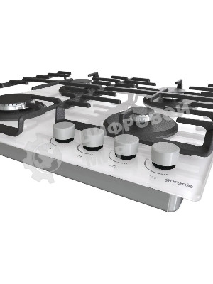 Газовая варочная панель Gorenje GT642AXW, 4 конфорки, закаленное стекло, белый