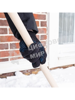 Перчатки трикотажные Сибртех, акрил, с ПВХ точкой, 7 класс