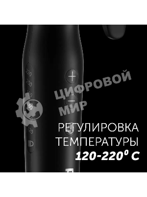 Щипцы для завивки волос Polaris PHS 3410TAi Argan Therapy PRO черный, 34 мм, 220 °C, 6 режимов