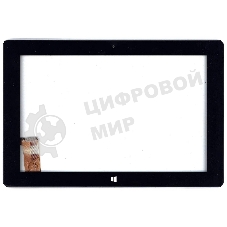 Сенсорное стекло (тачскрин) для Irbis TW30. черное с рамкой