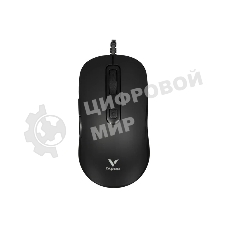 Мышь проводная Rapoo V16RGB черный, 12800 dpi, USB, кнопки - 6
