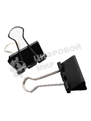 Зажимы Silwerhof 510015 сталь 25мм черный (упаковка: 12 шт) картонная коробка