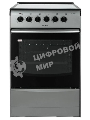 Плита электрическая Darina 1B EC 341 606 silver серебристый/черный, конфорок 4 шт, духовка 50 л, 50 см x 85 см x 56 см