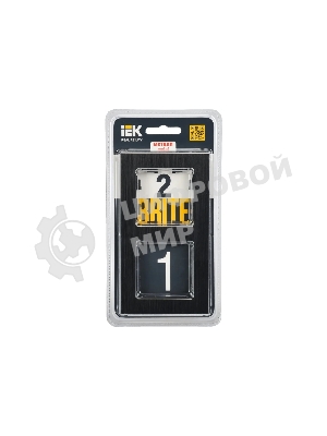 Рамка 2-местная IEK BRITE РУ-2-1-БрЧ (BR-M22-M-K02) металл черный