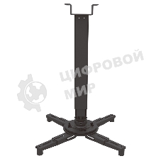 Потолочный комплект для проектора Wize Pro PRXL23A длина штанги 67,7-100,7 см, расстояние между крепежными отверстиями 404 мм,наклон +/-11°,вращение 360°, до 100 кг,черный