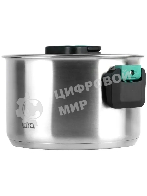 Кастрюля LARA LR02-245 Изумруд 6,4 л, нержавеющая сталь, с крышкой