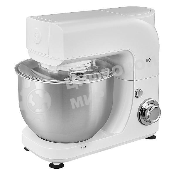 Планетарный миксер BQ MX520 White. Макс. мощность: 1600 Вт, Регулировка скорости: 6 скоростей + импульсный режим