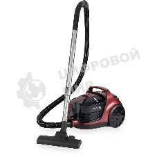 Пылесос Hyundai HYV-C2645 красный/черный, 380/2200 Вт, уборка сухая, пылесборник контейнер 3,5 л