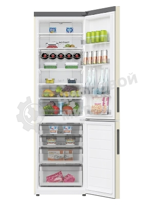 Холодильник Haier C2F637CCGU1 бежевый, двухкамерный, 278/108л, морозилка снизу, No Frost